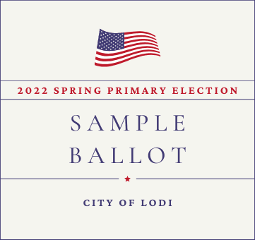 City of Lodi Sample Ballot