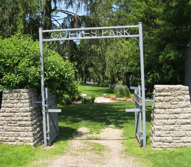 Entrance Sign to Goeres Park